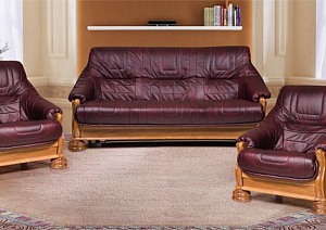 Диваны и кресла Цезарь из массива сосны и дуба